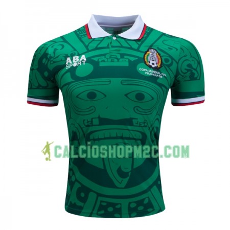 Messico Retro Maglia Prima 1998 Manica Corta